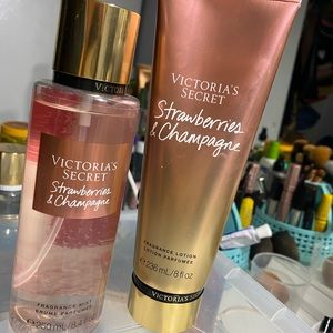 Victoria’s Secret Strawberry & Champagne Body Lotion + Mist